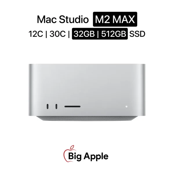 Mac Studio M2 MAX | 12 CPU | 30C GPU | 32GB | 512GB SSD